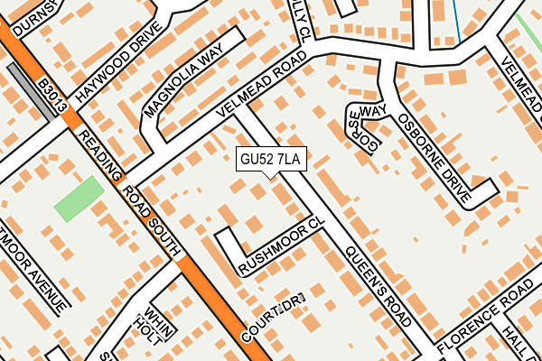 GU52 7LA map - OS OpenMap – Local (Ordnance Survey)