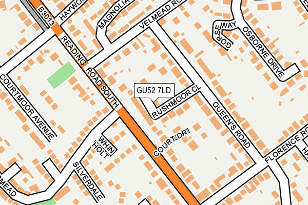 GU52 7LD map - OS OpenMap – Local (Ordnance Survey)