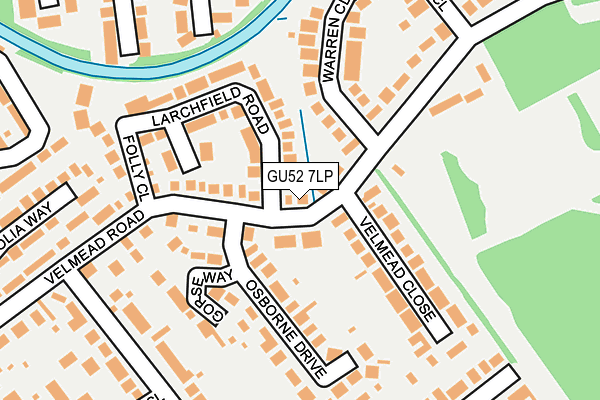 GU52 7LP map - OS OpenMap – Local (Ordnance Survey)