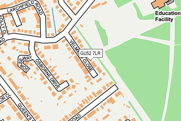 GU52 7LR map - OS OpenMap – Local (Ordnance Survey)