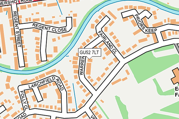 GU52 7LT map - OS OpenMap – Local (Ordnance Survey)