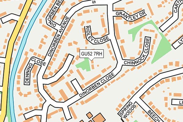 GU52 7RH map - OS OpenMap – Local (Ordnance Survey)