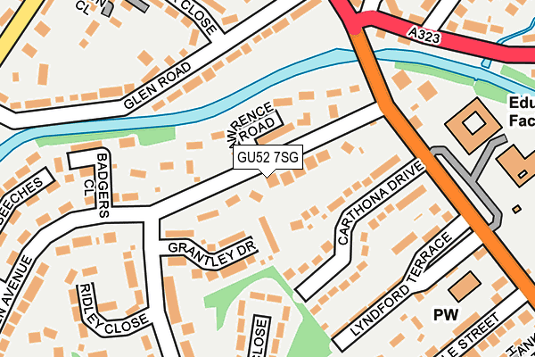 GU52 7SG map - OS OpenMap – Local (Ordnance Survey)