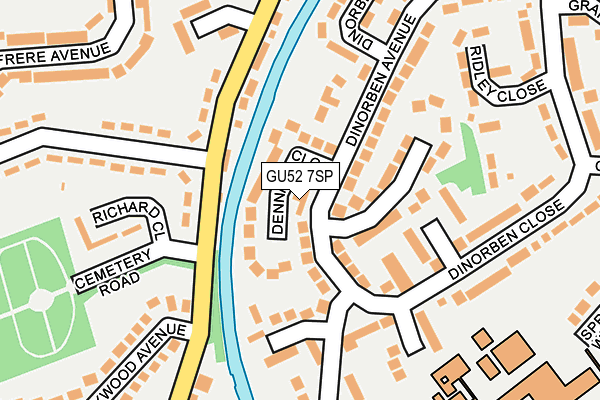 GU52 7SP map - OS OpenMap – Local (Ordnance Survey)
