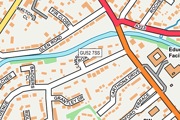 GU52 7SS map - OS OpenMap – Local (Ordnance Survey)