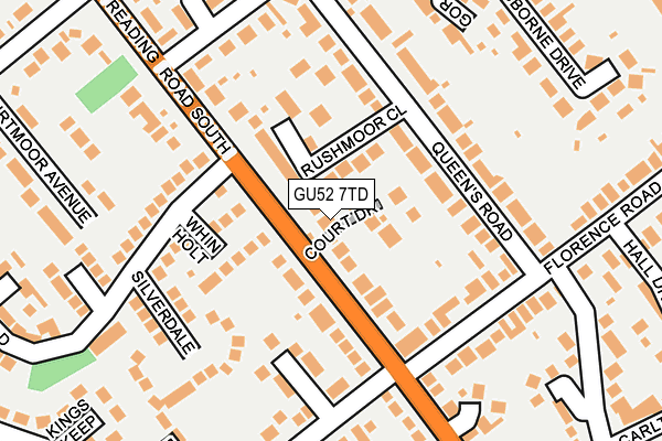 GU52 7TD map - OS OpenMap – Local (Ordnance Survey)