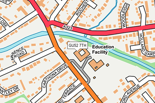 GU52 7TH map - OS OpenMap – Local (Ordnance Survey)