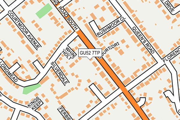 GU52 7TP map - OS OpenMap – Local (Ordnance Survey)