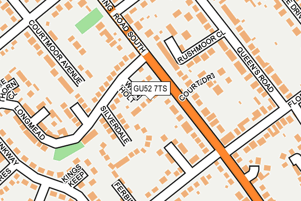 GU52 7TS map - OS OpenMap – Local (Ordnance Survey)