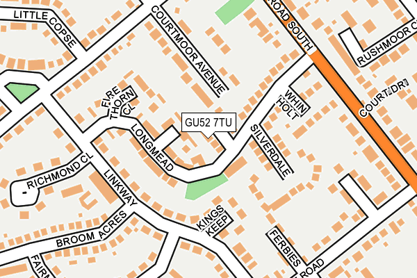 GU52 7TU map - OS OpenMap – Local (Ordnance Survey)