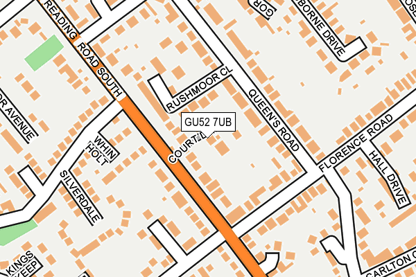 GU52 7UB map - OS OpenMap – Local (Ordnance Survey)