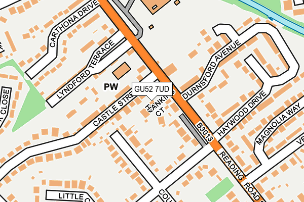 GU52 7UD map - OS OpenMap – Local (Ordnance Survey)