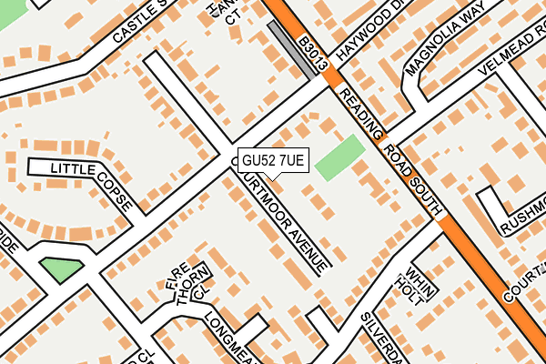 GU52 7UE map - OS OpenMap – Local (Ordnance Survey)