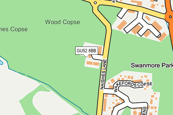 GU52 8BB map - OS OpenMap – Local (Ordnance Survey)