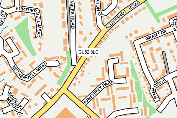 GU52 8LG map - OS OpenMap – Local (Ordnance Survey)