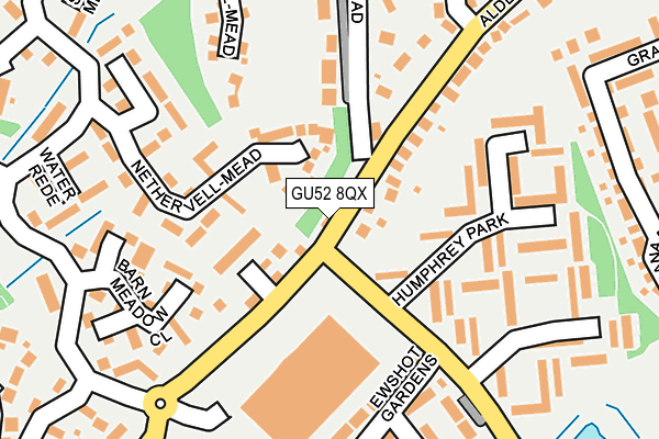 GU52 8QX map - OS OpenMap – Local (Ordnance Survey)