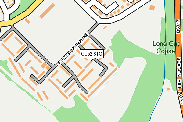 GU52 8TG map - OS OpenMap – Local (Ordnance Survey)