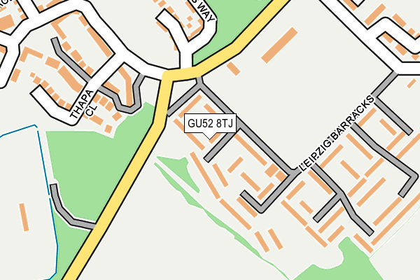 GU52 8TJ map - OS OpenMap – Local (Ordnance Survey)