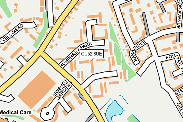 GU52 8UE map - OS OpenMap – Local (Ordnance Survey)