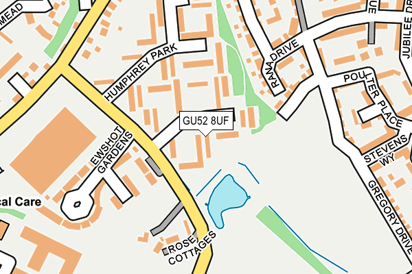 GU52 8UF map - OS OpenMap – Local (Ordnance Survey)