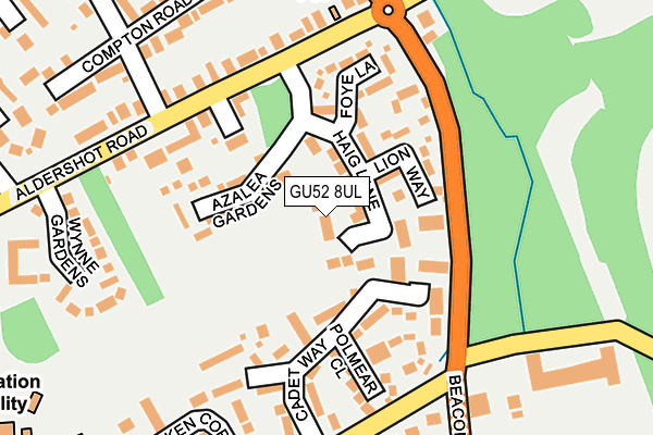 GU52 8UL map - OS OpenMap – Local (Ordnance Survey)