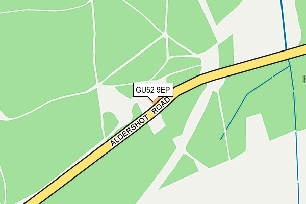 GU52 9EP map - OS OpenMap – Local (Ordnance Survey)