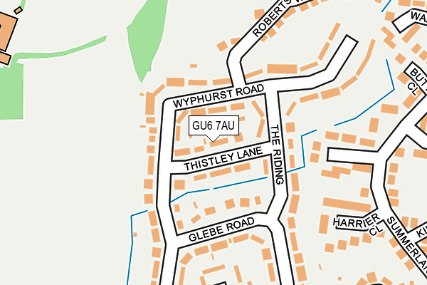 GU6 7AU map - OS OpenMap – Local (Ordnance Survey)