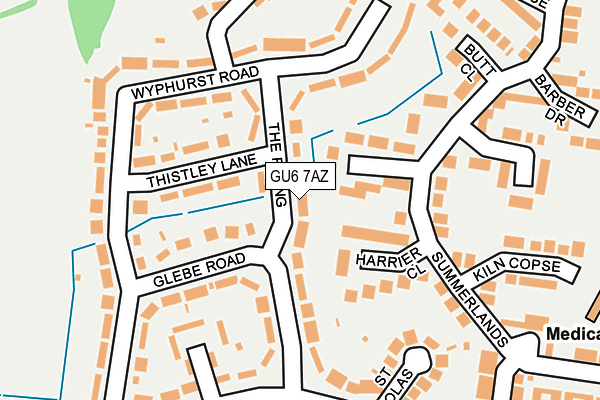 GU6 7AZ map - OS OpenMap – Local (Ordnance Survey)