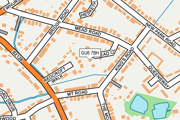 GU6 7BH map - OS OpenMap – Local (Ordnance Survey)