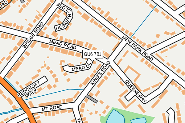 GU6 7BJ map - OS OpenMap – Local (Ordnance Survey)