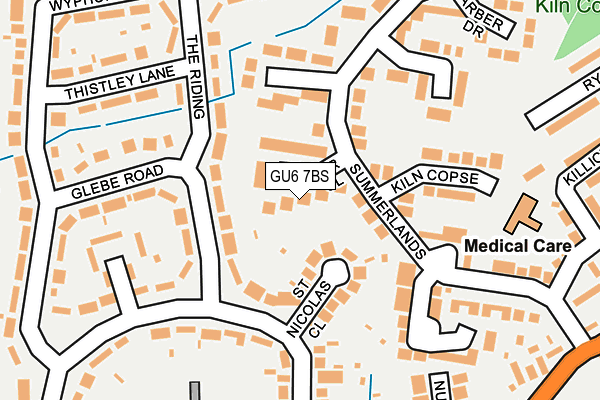 GU6 7BS map - OS OpenMap – Local (Ordnance Survey)