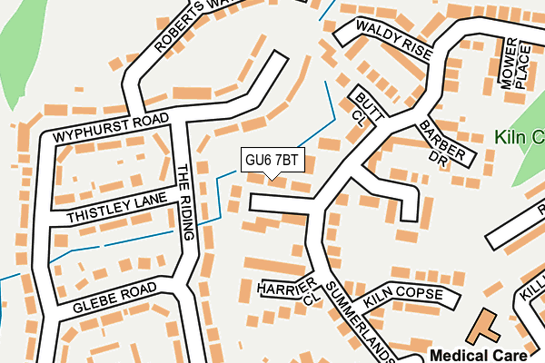 GU6 7BT map - OS OpenMap – Local (Ordnance Survey)