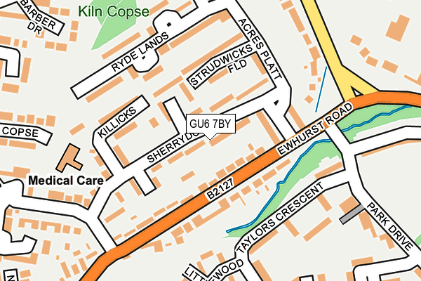 GU6 7BY map - OS OpenMap – Local (Ordnance Survey)