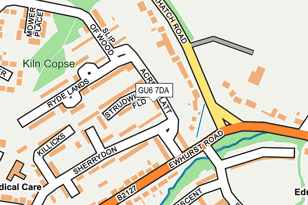 GU6 7DA map - OS OpenMap – Local (Ordnance Survey)