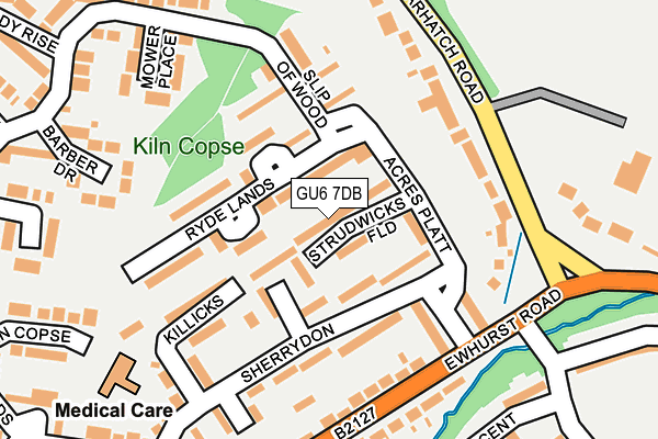 GU6 7DB map - OS OpenMap – Local (Ordnance Survey)