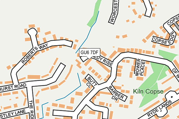 GU6 7DF map - OS OpenMap – Local (Ordnance Survey)