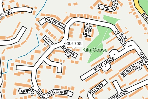 GU6 7DG map - OS OpenMap – Local (Ordnance Survey)