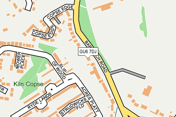 GU6 7DJ map - OS OpenMap – Local (Ordnance Survey)