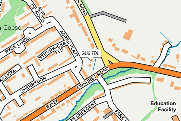 GU6 7DL map - OS OpenMap – Local (Ordnance Survey)