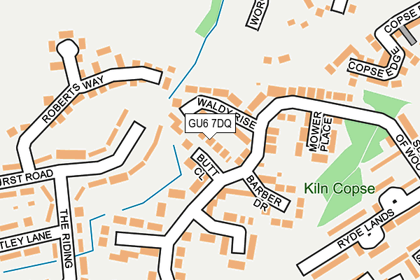 GU6 7DQ map - OS OpenMap – Local (Ordnance Survey)