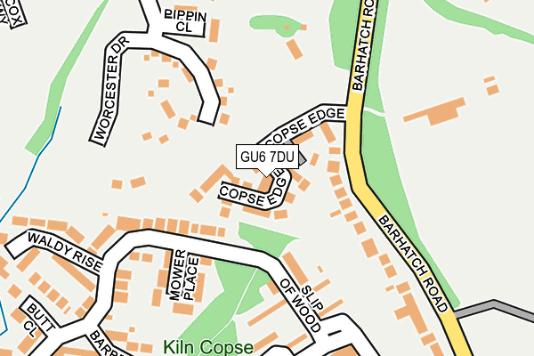 GU6 7DU map - OS OpenMap – Local (Ordnance Survey)