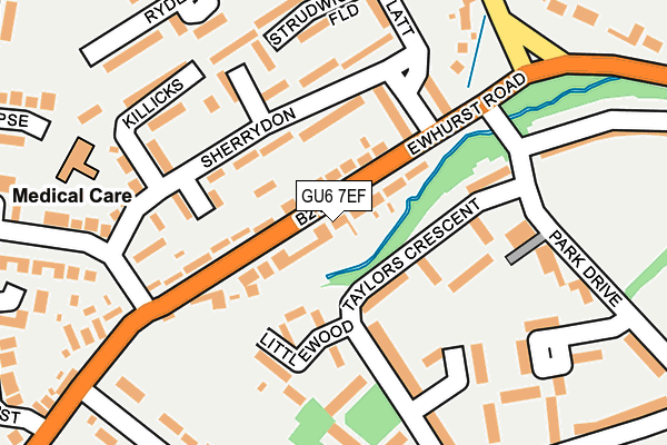 GU6 7EF map - OS OpenMap – Local (Ordnance Survey)