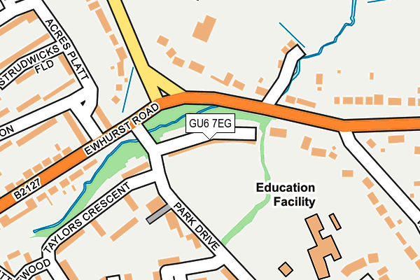 GU6 7EG map - OS OpenMap – Local (Ordnance Survey)