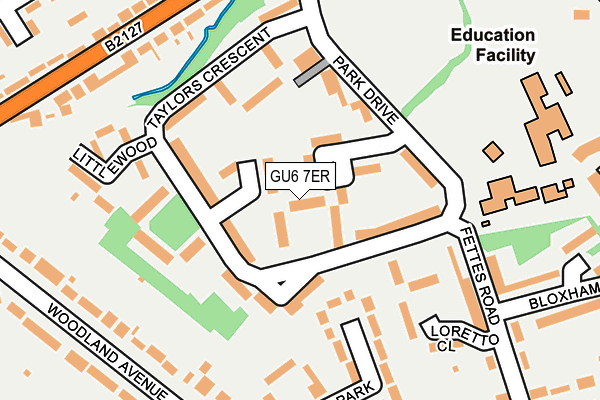 GU6 7ER map - OS OpenMap – Local (Ordnance Survey)