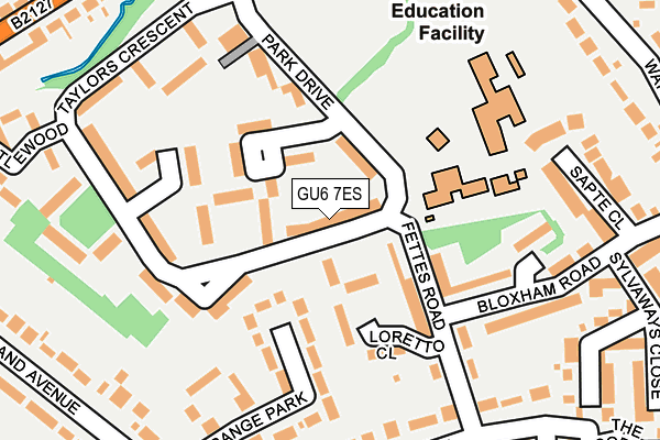 GU6 7ES map - OS OpenMap – Local (Ordnance Survey)