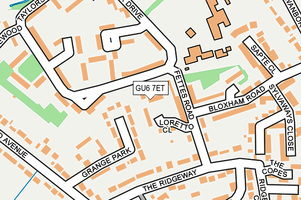 GU6 7ET map - OS OpenMap – Local (Ordnance Survey)