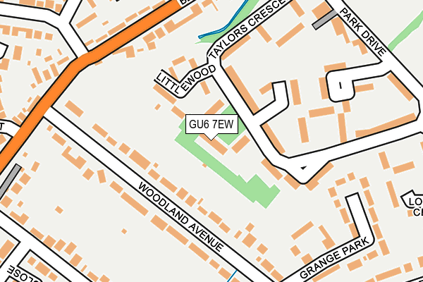 GU6 7EW map - OS OpenMap – Local (Ordnance Survey)