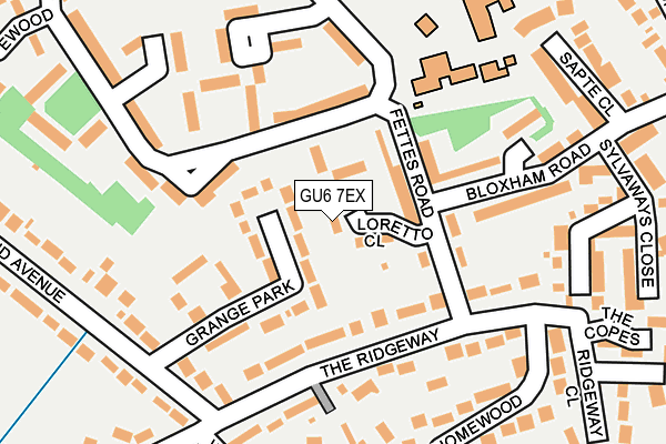 GU6 7EX map - OS OpenMap – Local (Ordnance Survey)