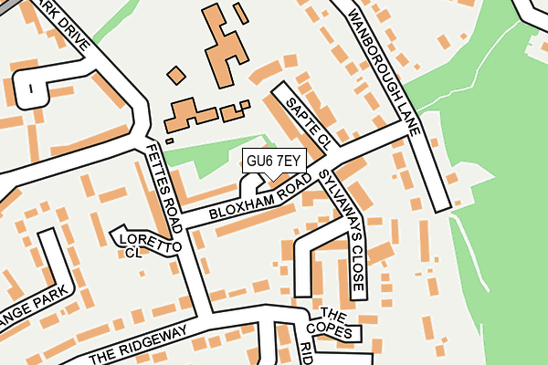 GU6 7EY map - OS OpenMap – Local (Ordnance Survey)