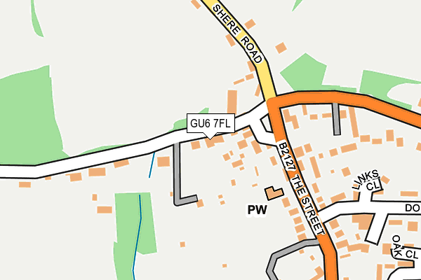 GU6 7FL map - OS OpenMap – Local (Ordnance Survey)
